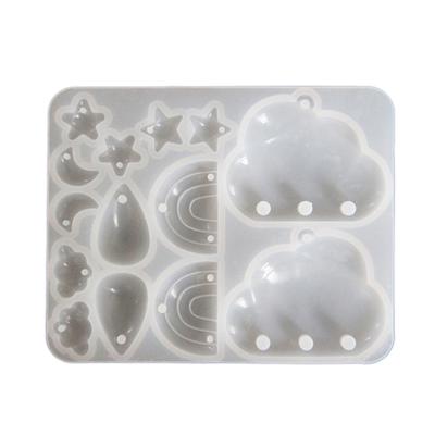 Silicone Mold Star Moon Cloud Teardrop Mould Unique Epoxy Resin Jewelry Making Molds for Crafting Enthusiasts