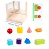 Shape Matching Mirror Imaging Logic Thinking Puzzle Geometric Shadow Thinking Toys  Teaching Aids