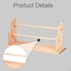 Jewelry Display Stand Photo Props Easy Disassembly Wooden for Showcase Woman 2 Layer