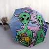 1pc Alien Automatic Open/Close Umbrella, Ideal Fan Gift for Birthday, Christmas, Trendy Fashion y250828070