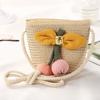 Mini Fashion Handmade Girls Summer Children Weaving Bag Shoulder Bag Handbags Straw Beach Bag