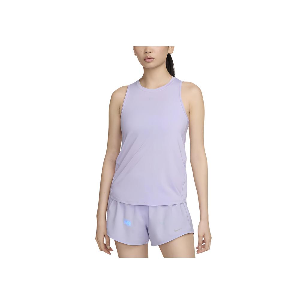 Nike Moisture Wicking Comfortable Tank Top Women tops Lilac Black FN2809-512