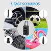 Mini Portable Electric Air Compressor Electric Air Pump 4000 MAh USB Charging Electric Air Pump Compatible with Bicycle/Motorcycle/Car/Football