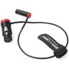 Alvin's Cables Low Profile 3-Pin Mini-XLR Male To Full-Size XLR Female Audio Cable for BMPCC 4K 6K Camera Video Assist with Original Connector, Red, 1