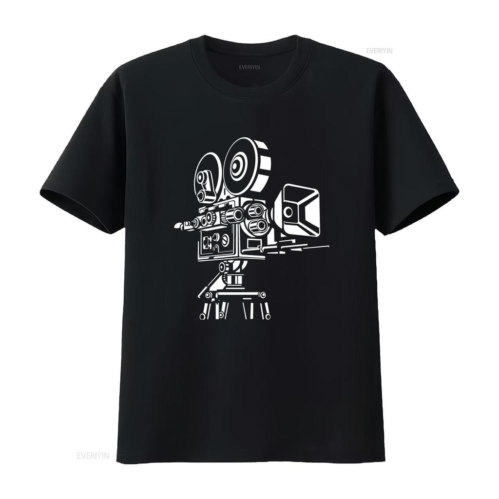 Maglietta Cinema Classica Pellicola Cinemascope per Amanti OG9G vintage Lavata Morbida Elegante Traspirante Versatile Unisex