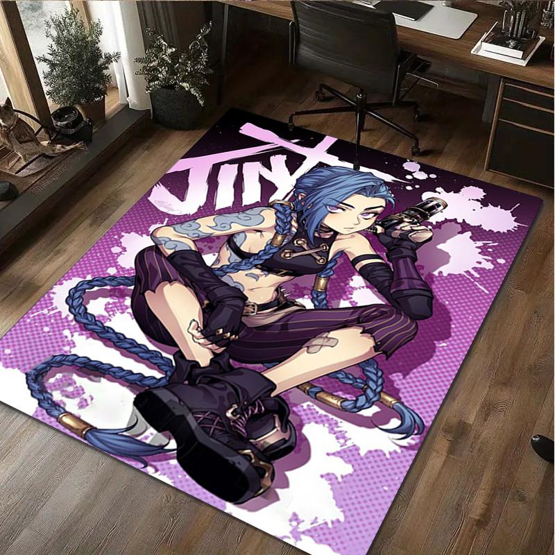 Jinx Fantasy Warrior Home carpet Office Decorative Carpet For Living Room Bedroom Door Mat Floor Rug Computer Chair Area Rug