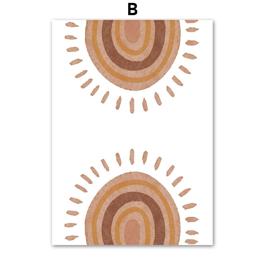 Cartoon ABC Number Deer Sun Cloud Rainbow Nordic Posters And Prints Wall Art Canvas Painting Wall Pictures Baby Kids Room Decor