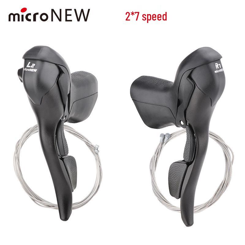 

microNEW Road Bike Integrated Brake/Shift Levers, 2/3x7-11 Speed Pair