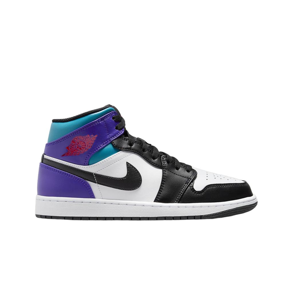Jordan 1 Mid Bright Concord White