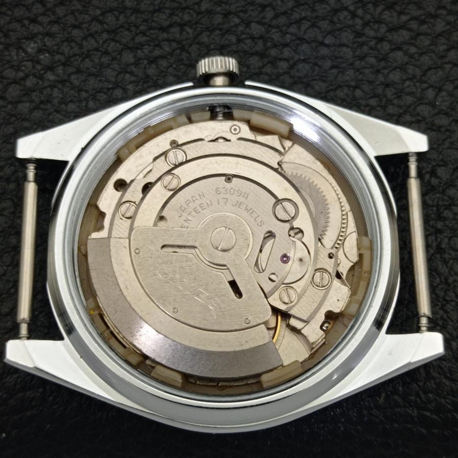 REFURBISHED SEIKO 5 6309A AUTOMATIC JAPAN MENS BLACK DIAL WATCH A427285-2