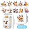 Happy Birthday Stickers 500 Pieces Cute Adhesive Decoration Birthday Party Table Stickers For Phone Cases Textbooks Pencil Cases