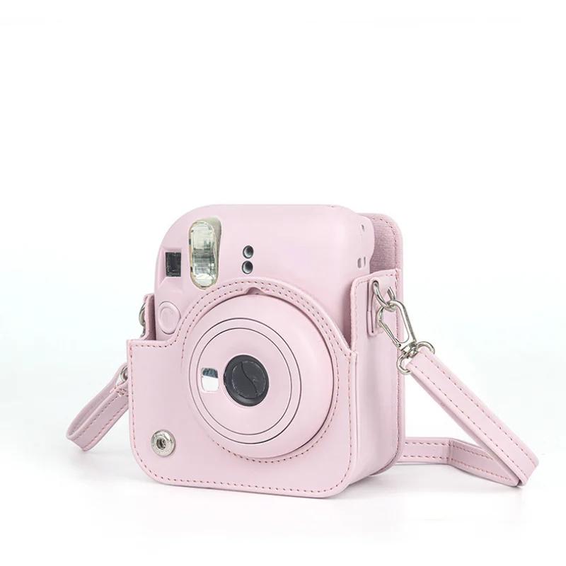 For Instax Mini 12 Camera Case PU Leather Soft Protective Case Trave Bag for Fujifilm Film Camera Bag with Shoulder Strap New