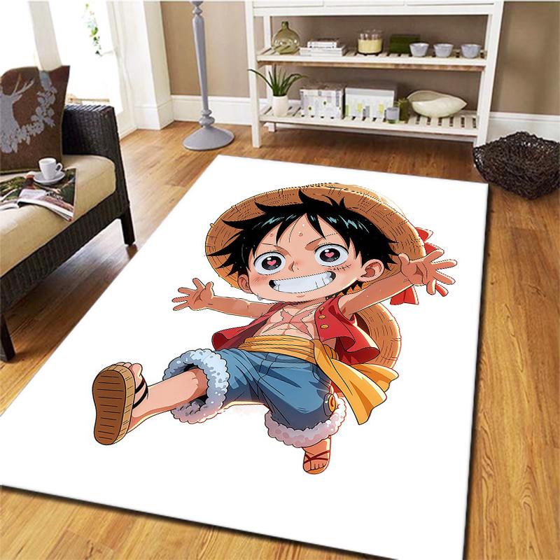 One Piece Monkey D Luffy Carpet Rug For Living Room Bedroom Home Sofa Decoration Kids Play Nonslip Floor Mat