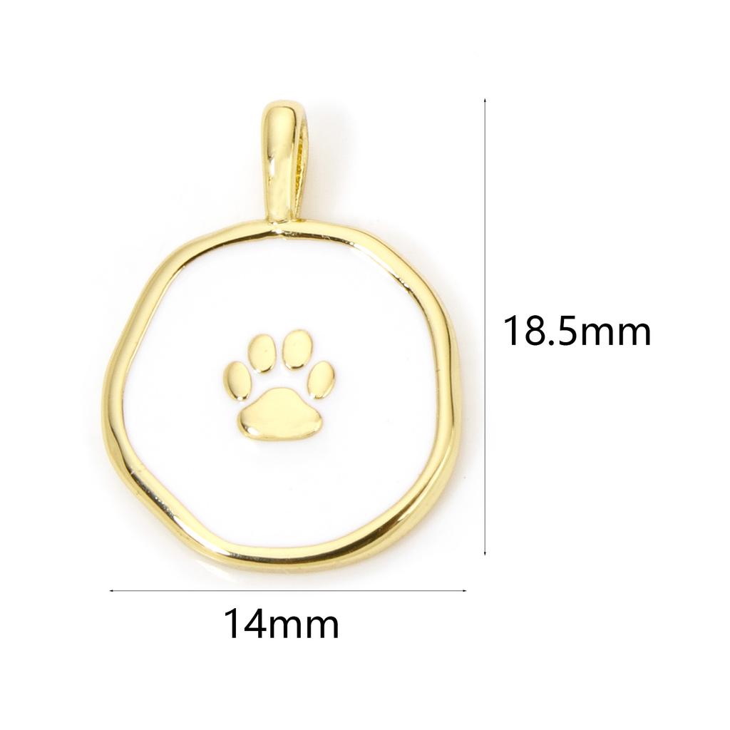 1 Piece Brass Concise Brass Moon Lighting Charms For Jewelry Making 18K Real Gold Plated Irregular Pentagram Star Enamel Pendant