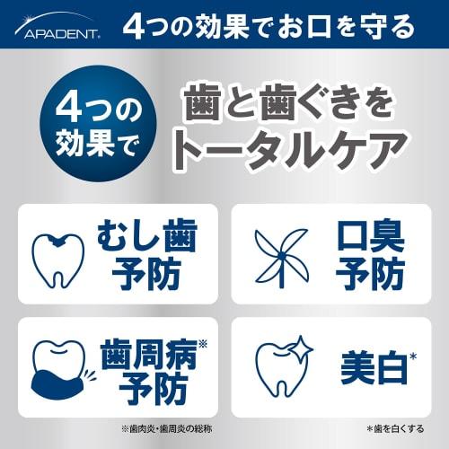 APADENT Total Care Toothpaste (120g) for Preventing Bad Breath, Periodontal Disease, and Cavities