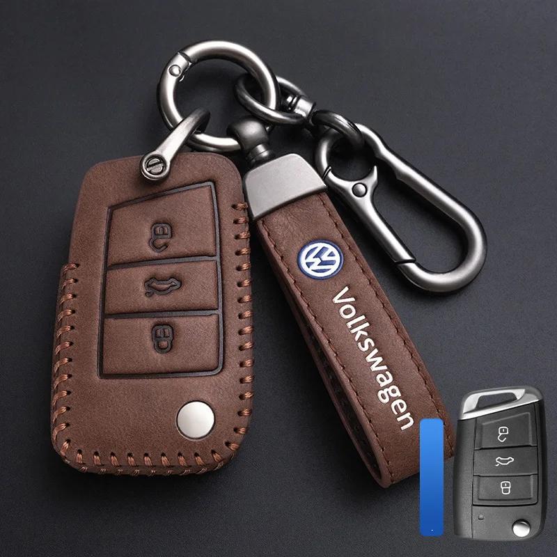 

For VW Zinc Alloy Car Remote Key Case Cover Shell Fob Holder For Volkswagen VW Polo Golf 7 MK7 Tiguan Passat Jetta E-golf Acce
