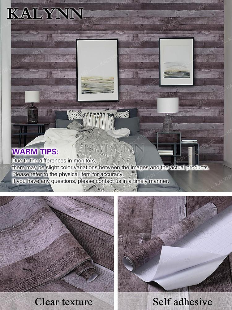 Wood Contact Paper Peel and Stick Wallpaper Self Adhesive Removable Vintage Faux Wood Wall Paper Plank Shelf Home Decoration