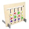 Vierfarben Obst Tier Logikspiel Holz Montessori Lernspielzeug für Kinder