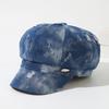 Ripped Fashion Design Women Casual Denim Beret For Fall And Winter Use Daily
