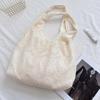 European Handmade Lace Organza Handbag Embroidered Tote Bag Elegant Purse Casual Shopping Picnic Summer Lady Accessory