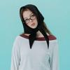 [WOOL100] PURE WOOL SHAWL SCARF_BLACK
