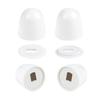 1Set Universal Plastic Toilet Bolt Covers Toilet Bowl Push-On Bolt Screw Caps Toilet Decoration For Home Bathroom Accessories