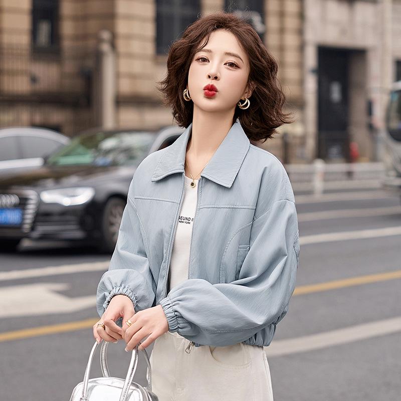 Women's Short Leather Jacket - 2024 Spring/Autumn Collection, Elegant Small Fragrance Style, Advanced Temperament, ZH1162.