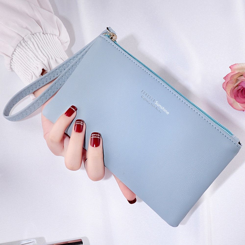 

ID Card Holder Bus Card Case Letter Women Purse Wallets Korean Card Holder Coin Purse New Handbag небесно-голубой