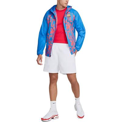 SS23 Cómoda Chaqueta de Fútbol con Capucha y Cremallera para Hombre Chaquetas Azul DJ9663-403