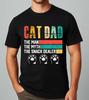 Cat Dad The Man The Myth The Snack Dealer Shirt, Funny Cat Lover T-Shirt, Cat Father’s Day Gift for Him, Cute Pet Owner Tee, Cat Dad Gift