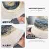 Rainbow Striped Fisherman Hat Children's Fashion Thickened Fleece Hat Autumn and Winter Outdoor Washbasin Hat