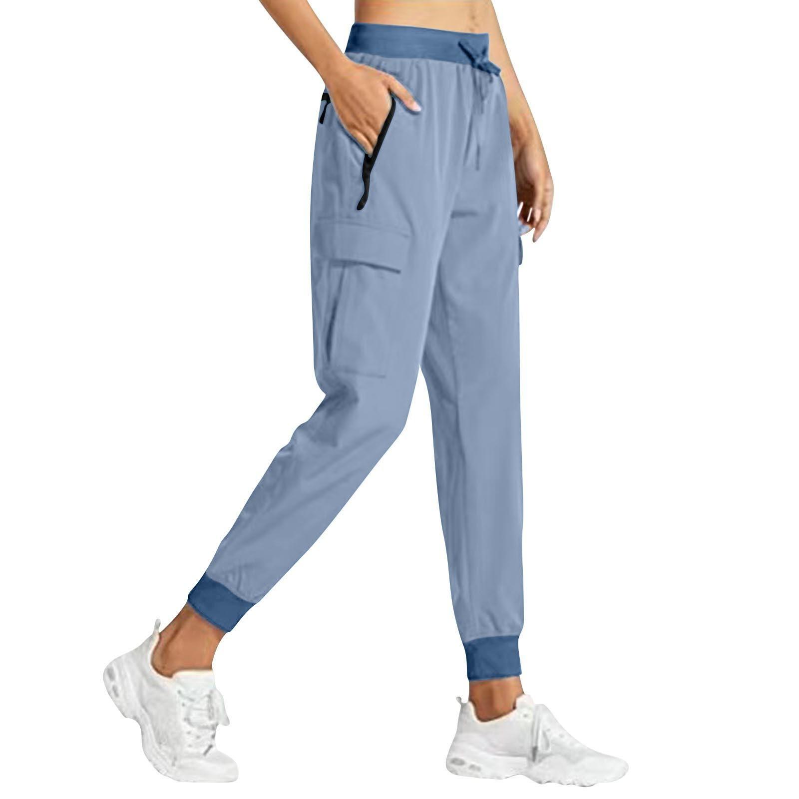 

Женская однотонная рабочая одежда для медленного бега, быстросохнущие брюки для пешего туризма, спортивные повседневные брюки XL
