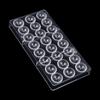 Clear DIY 24 Half Ball Polycarbonate Candy Maker Baking Tool Cake Mousse Mould Hard Chocolate Mold