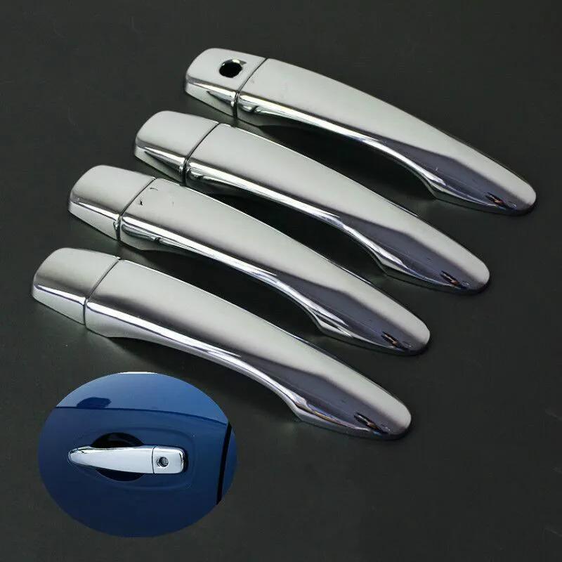 For Nissan X-Trail T32 MK3 2014- X Trail XTrail Gloss Black Chrome Car Door Handle Cover Sticker Styling Accessories