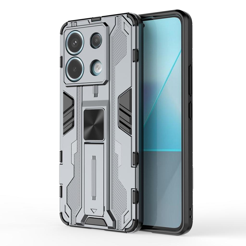 For Xiaomi Redmi Note 13 Pro 5G/Poco X6 5G Kickstand Case Anti-drop Phone Cover