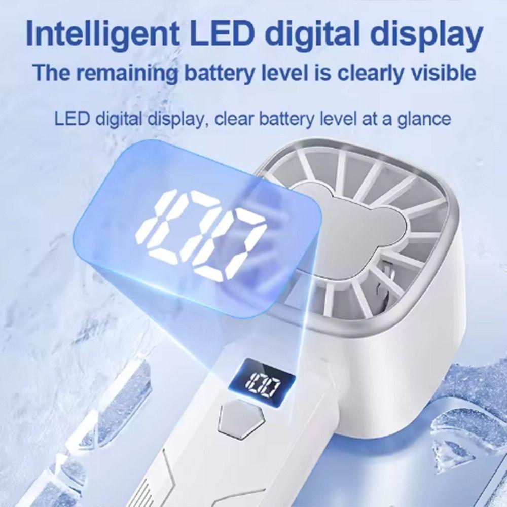 5 Speed Adjustable High-speed Mini Fan Rechargeable Small Electric Fan Personal Cooling Fan Summer
