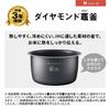 Panasonic Rice Cooker Go Rapid Pressure Reduction Valve Odori Cooker Full Heat Generation 5 Stage IH Type Black 5.5 SR-M10A-K