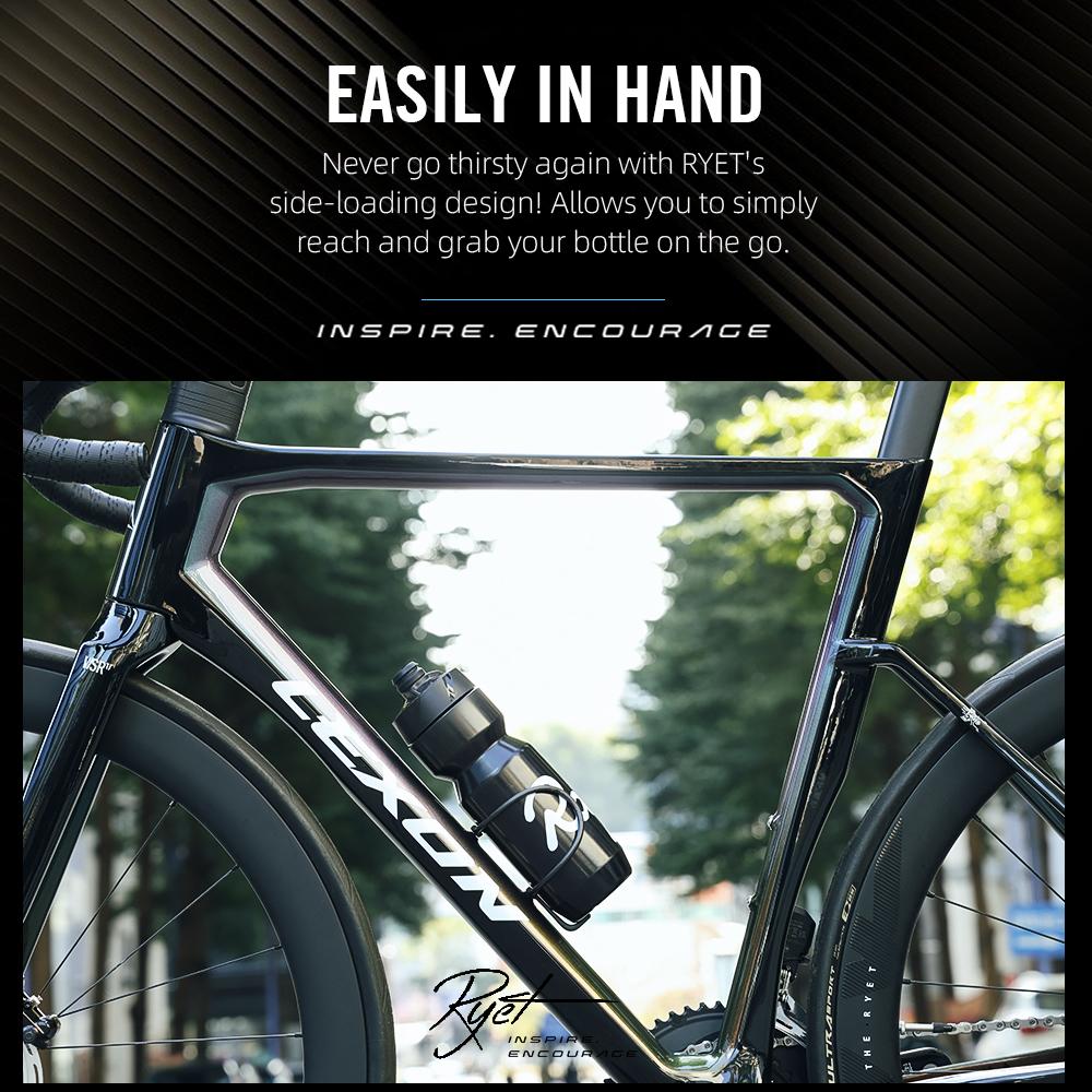 RYET Handcrafted Raw Carbon Bottle Cage 5.8g Ultra Light High-Modulus HM Carbon Fiber with Titanium Bolt for Road Mountain Bike 6
