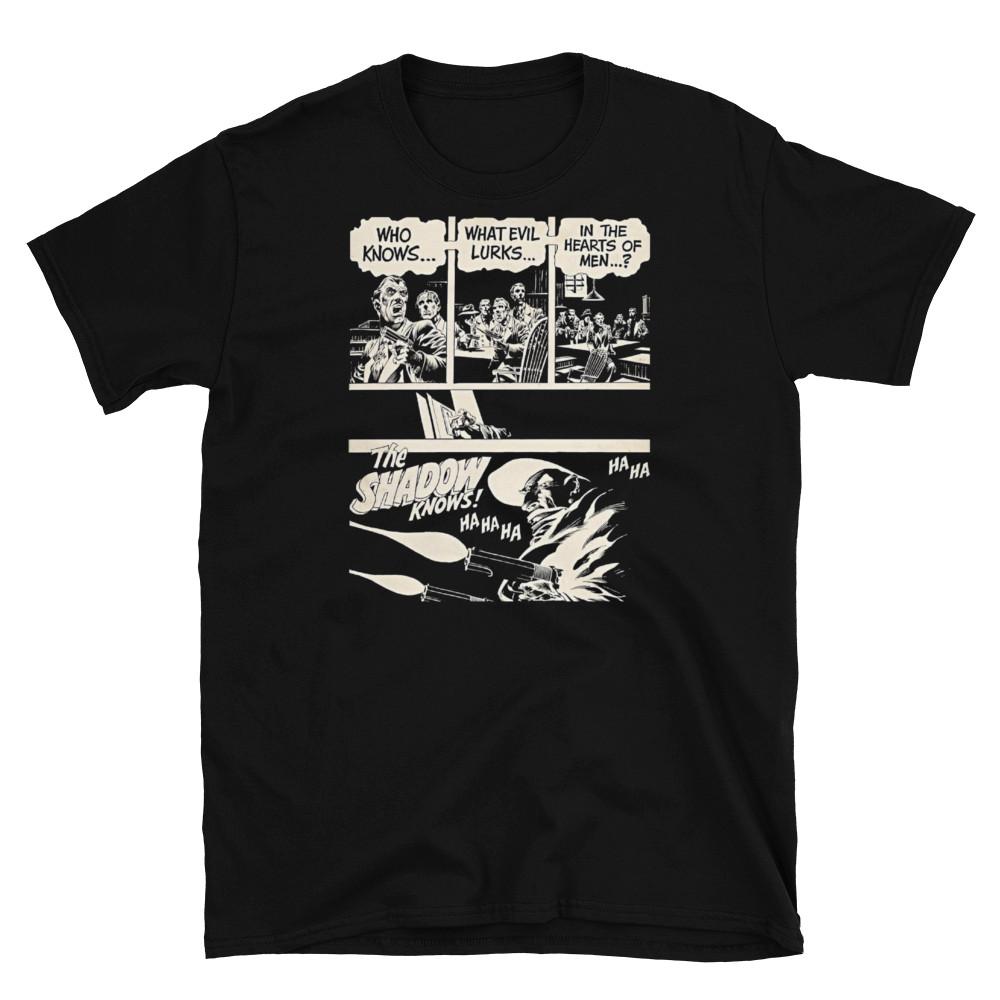 THE SHADOW COMIC STRIP WHAT EVIL LURKS.. TSHIRT Unisex T-Shirt S