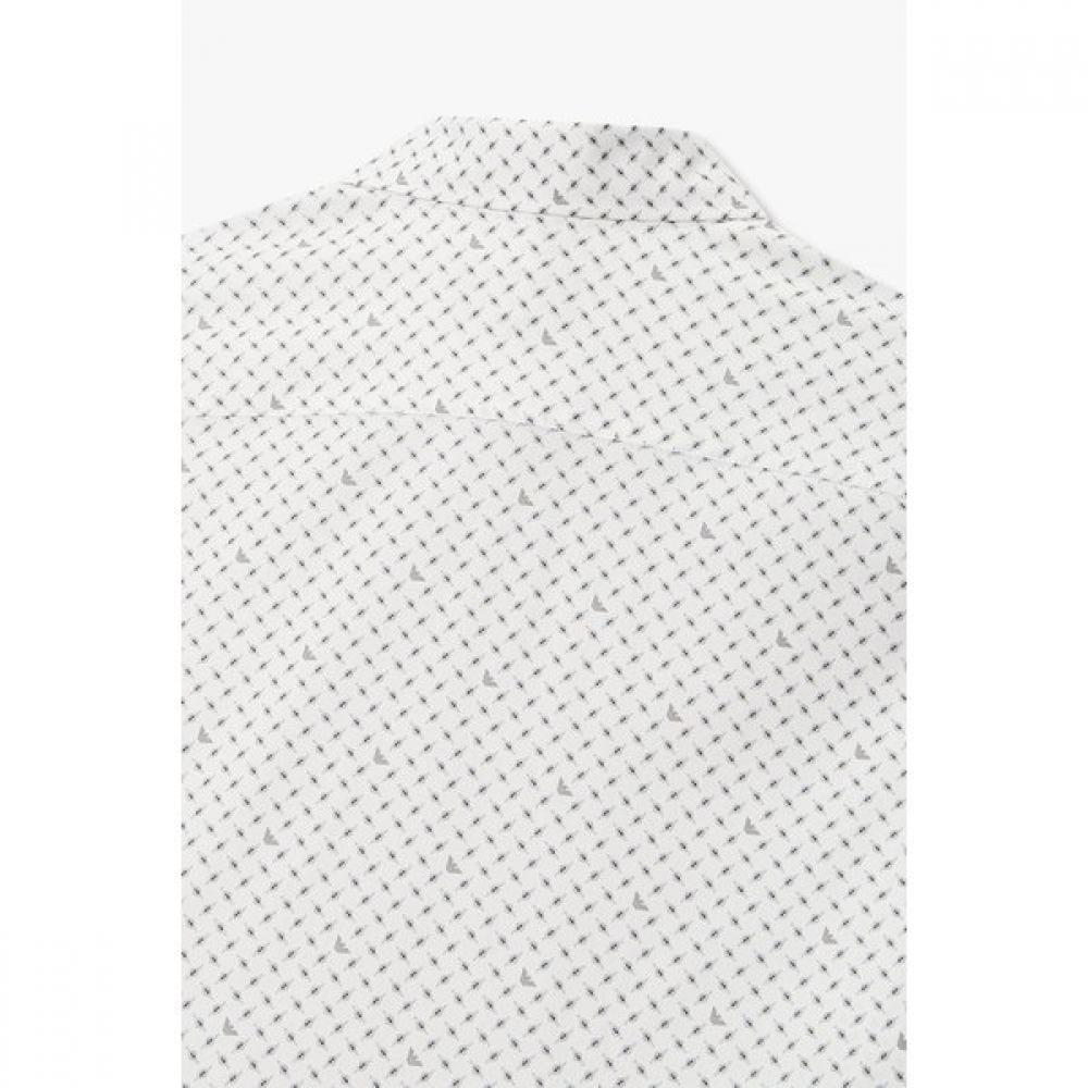 Emporio Armani Men S Eagle Pattern Stretch Shirt A516104014