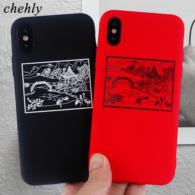 Buy Case for iPhone 6s 7 8 11 Plus Pro X XS Max XR Landscape Soft ...