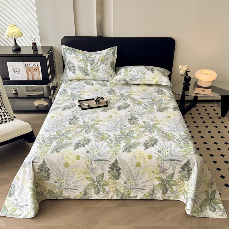 Vintage Style Floral Pattern 100% Cotton Bed Sheet Set Dark Color Flowers Luxurious Bedspread with Pillowcases Queen Bedding Set