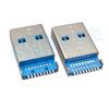 USB 3.0 Female Socket Flush Mount with 1.9 Straight Pins, 180° Surface Mount, High-Speed Transmission Male Connector.