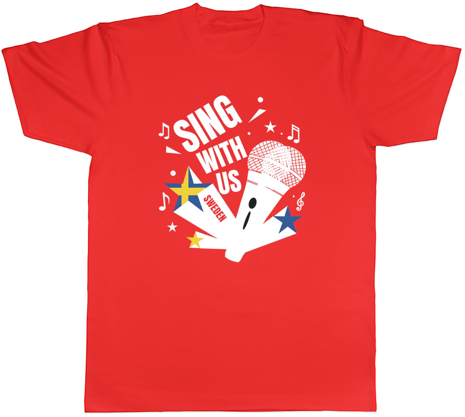 Sweden Music Sing with us Note karaoke Unisexs TShirt Tee Gift Top S