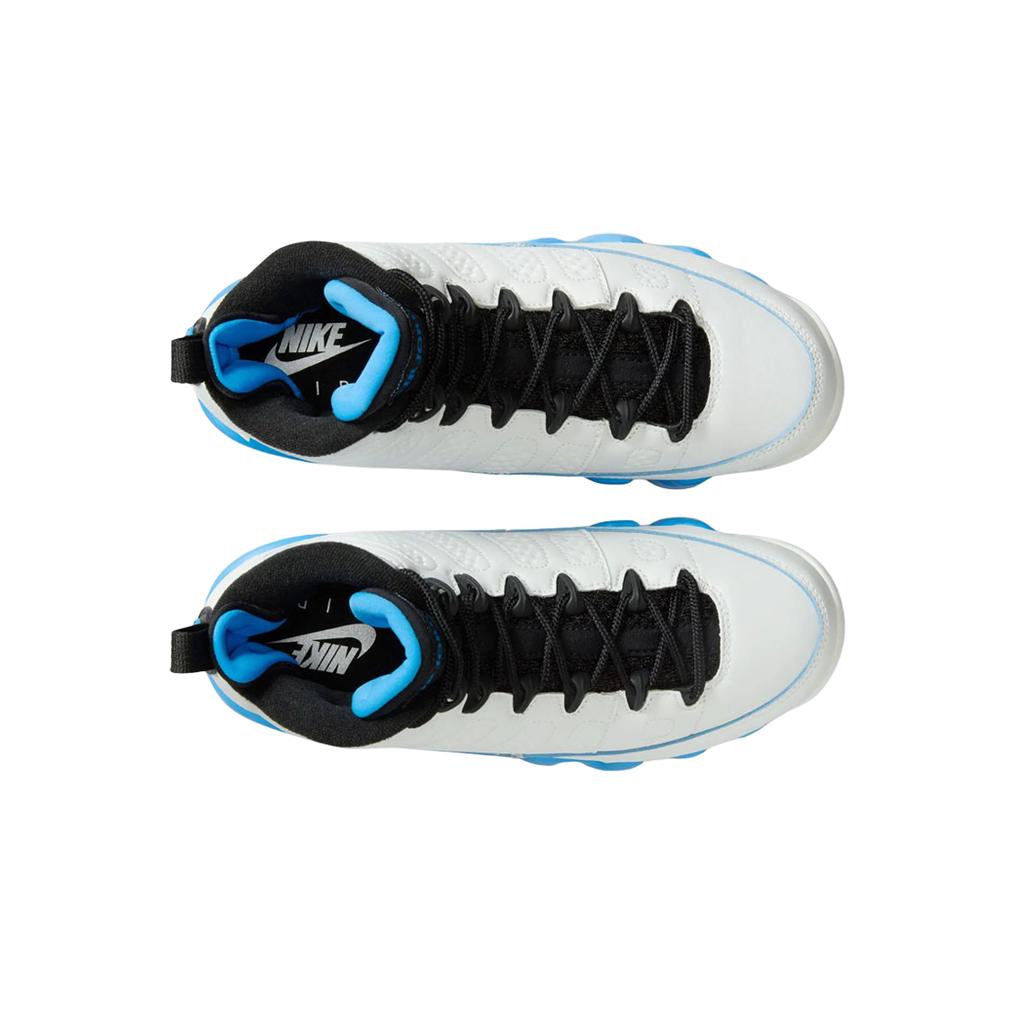 Air Jordan 9 Retro GS Powder Blue 2024 Kids Sneakers White Summit-White Black FV0143-101