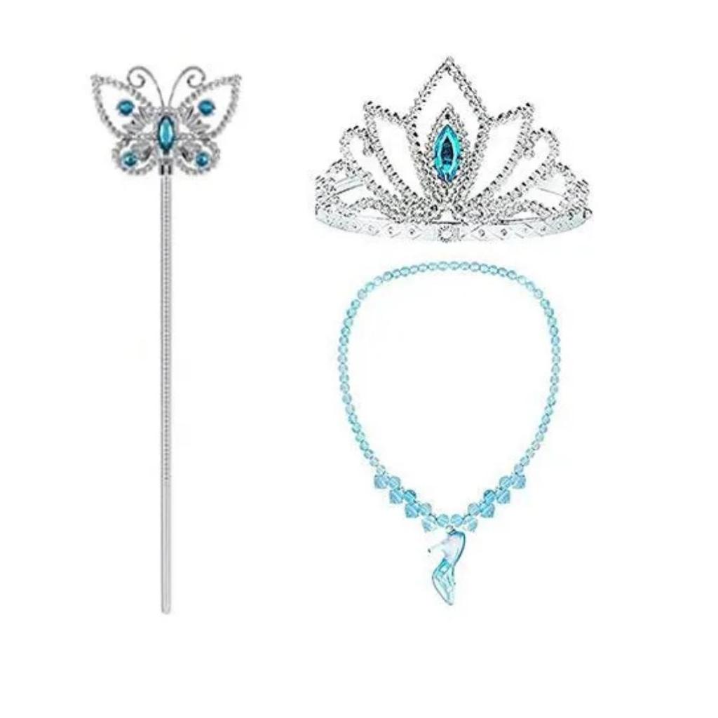 Girls Princess Fancy Dress Up Outfits Halloween Costume Christmas Pageant Birthday Tulle Gown With Accessories