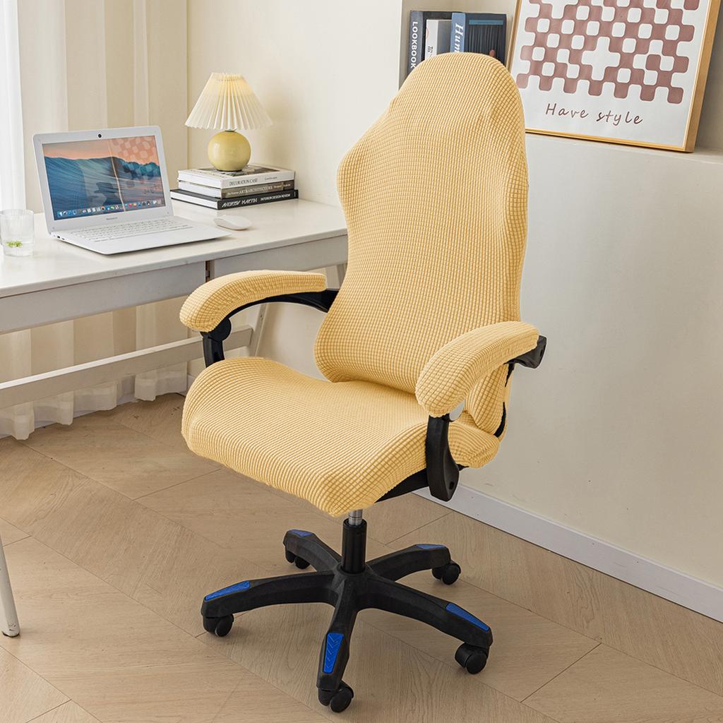 Simple Home Gaming Chair Covers Elastic Backrest Armrests Covers Computer Game Durable Stretch Chair Cover Office Chair