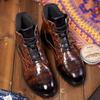 Autumn Winter Men Boots Comfortable Motorcycle Boots Men Footwear Rubber Ankle Boots Men Shoes Size 38-48
