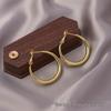 European American Style Luxury Stud Earrings: Elegant Cross-border Niche Hoops, Versatile Celebrity-inspired Accessories