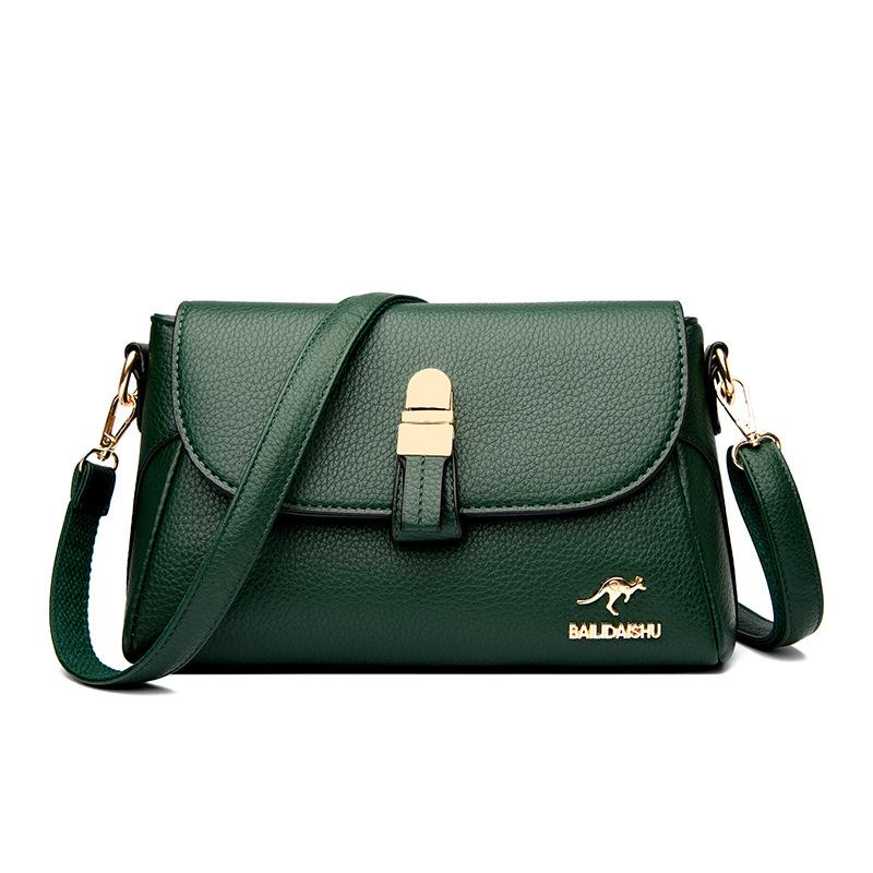 Stilig alt-i-ett dameveske Eksklusiv kenguruveske Dame Enkel skulder Crossbody Middelaldrende mor-veske